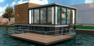 Illustration for article titled Modern Boat Homes to Survive Rising Sea Level
